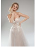 Fabulous Lace Mesh Corset Wedding Dress